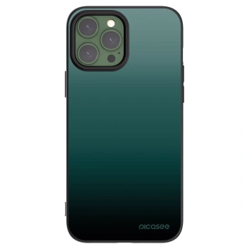 Picasee Apple iPhone 13 Pro Max Hülle - Schwarzes Silikon - Verdant Fade