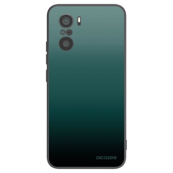 Picasee Xiaomi Poco F3 Hülle - Schwarzes Silikon - Verdant Fade
