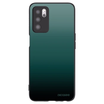 Picasee OPPO A16 Hülle - Schwarzes Silikon - Verdant Fade
