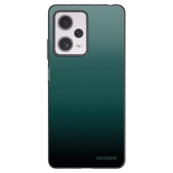 Picasee Xiaomi Redmi Note 12 Pro+ 5G Hülle - Schwarzes Silikon - Verdant Fade