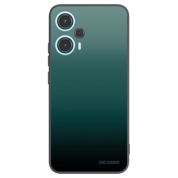 Picasee Xiaomi Poco F5 Hülle - Schwarzes Silikon - Verdant Fade