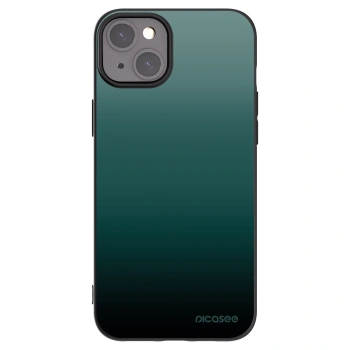 Picasee Apple iPhone 15 Plus Hülle - Schwarzes Silikon - Verdant Fade