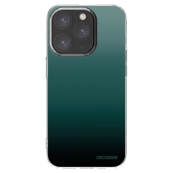 Picasee Apple iPhone 15 Pro Hülle - Transparentes Silikon - Verdant Fade