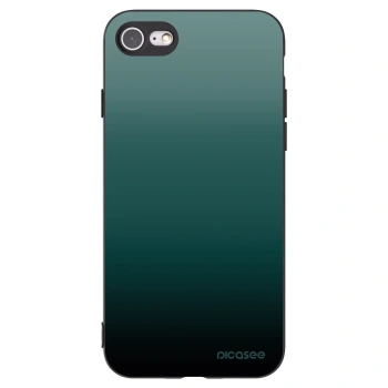 Picasee Apple iPhone 7 Hülle - Schwarzes Silikon - Verdant Fade