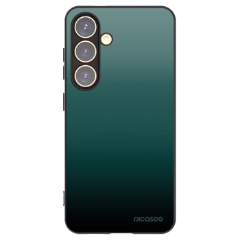 Picasee Samsung Galaxy S24 S921B 5G Hülle - Schwarzes Silikon - Verdant Fade