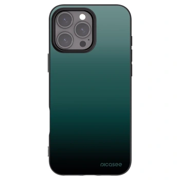 Picasee Apple iPhone 16 Pro Max Hülle - Schwarzes Silikon - Verdant Fade