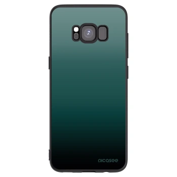 Picasee Samsung Galaxy S8 G950F Hülle - Schwarzes Silikon - Verdant Fade