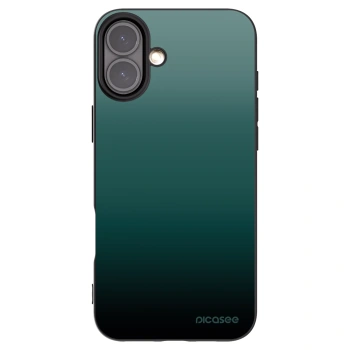 Picasee Apple iPhone 16 Plus Hülle - Schwarzes Silikon - Verdant Fade