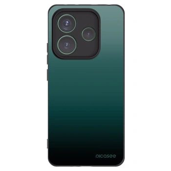 Picasee Xiaomi Redmi Note 14 5G Hülle - Schwarzes Silikon - Verdant Fade