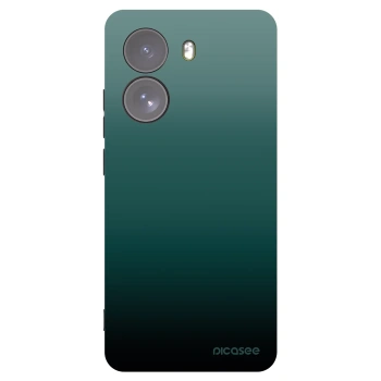 Picasee Xiaomi Poco X7 Hülle - Schwarzes Silikon - Verdant Fade