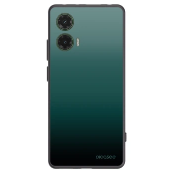 Picasee Motorola Moto G35 5G Hülle - Schwarzes Silikon - Verdant Fade