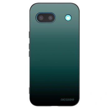 Picasee Google Pixel 8a Hülle - Schwarzes Silikon - Verdant Fade