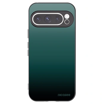Picasee Google Pixel 9 Pro Hülle - Schwarzes Silikon - Verdant Fade