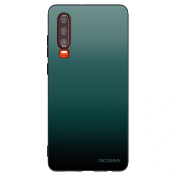 Picasee Huawei P30 Hülle - Schwarzes Silikon - Verdant Fade