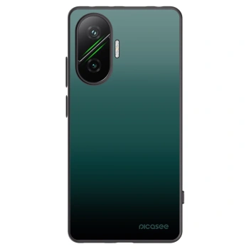 Picasee Xiaomi Poco F7 5G Hülle - Schwarzes Silikon - Verdant Fade