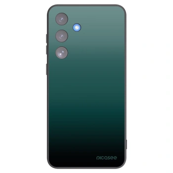 Picasee Samsung Galaxy S25 FE 5G Hülle - Schwarzes Silikon - Verdant Fade