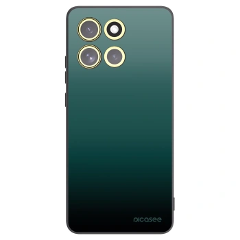 Picasee Motorola Moto G86 Power 5G Hülle - Schwarzes Silikon - Verdant Fade