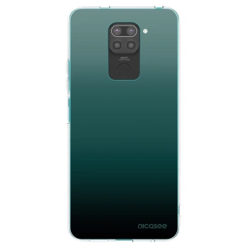 Picasee Xiaomi Redmi Note 9 Hülle - Schwarzes Silikon - Verdant Fade