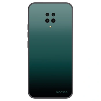 Picasee Xiaomi Redmi Note 9S Hülle - Schwarzes Silikon - Verdant Fade