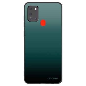 Picasee Samsung Galaxy A21s Hülle - Schwarzes Silikon - Verdant Fade