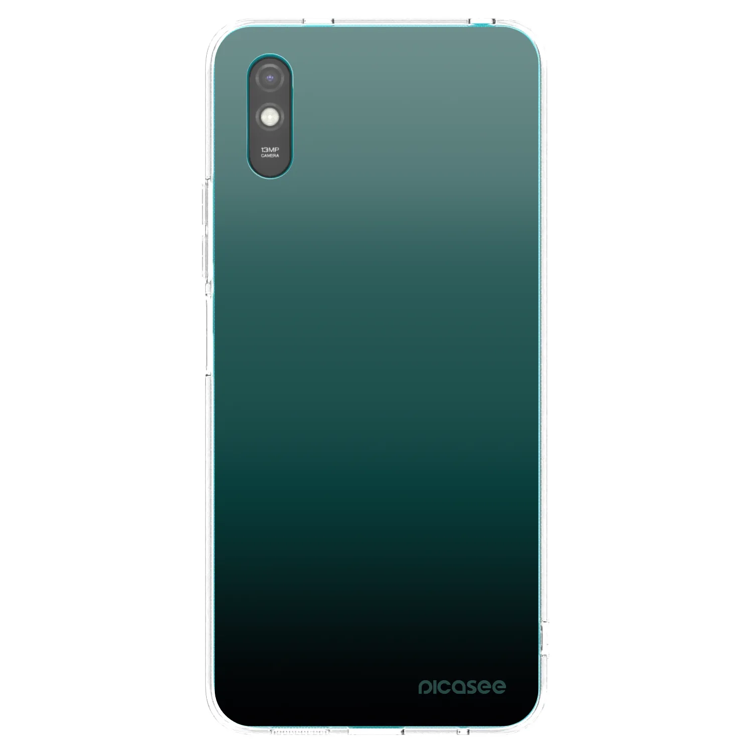Picasee Xiaomi Redmi 9A Hülle - Transparentes Silikon - Verdant Fade