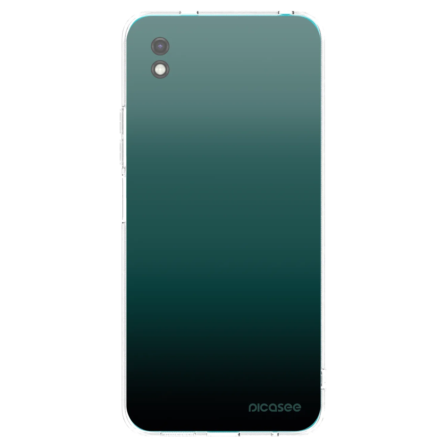 Picasee Xiaomi Redmi 9A Hülle - Schwarzes Silikon - Verdant Fade
