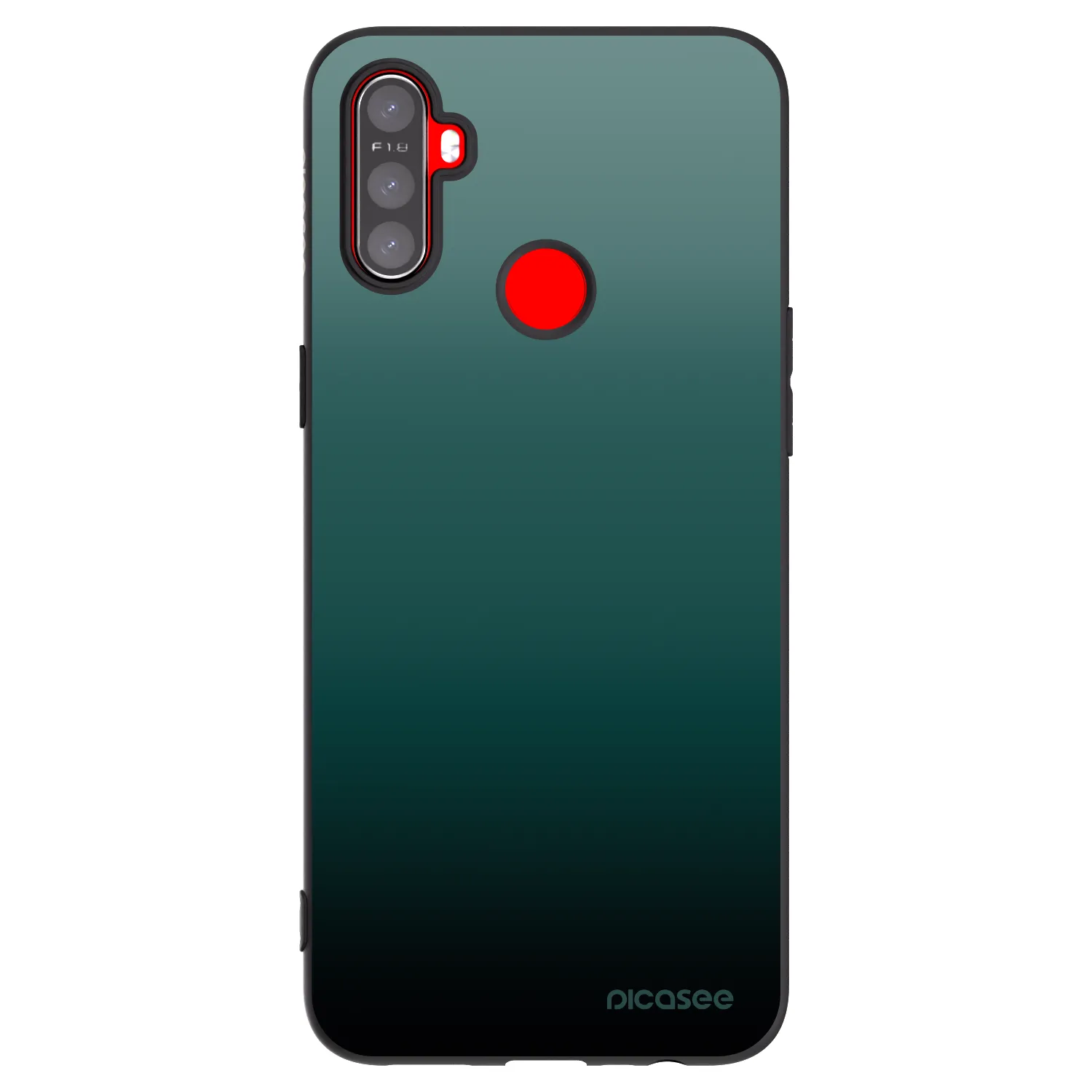 Picasee Realme 5 Hülle - Schwarzes Silikon - Verdant Fade