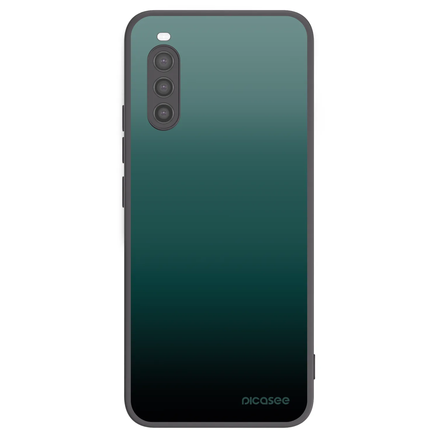 Picasee Sony Xperia 10 II Hülle - Schwarzes Silikon - Verdant Fade