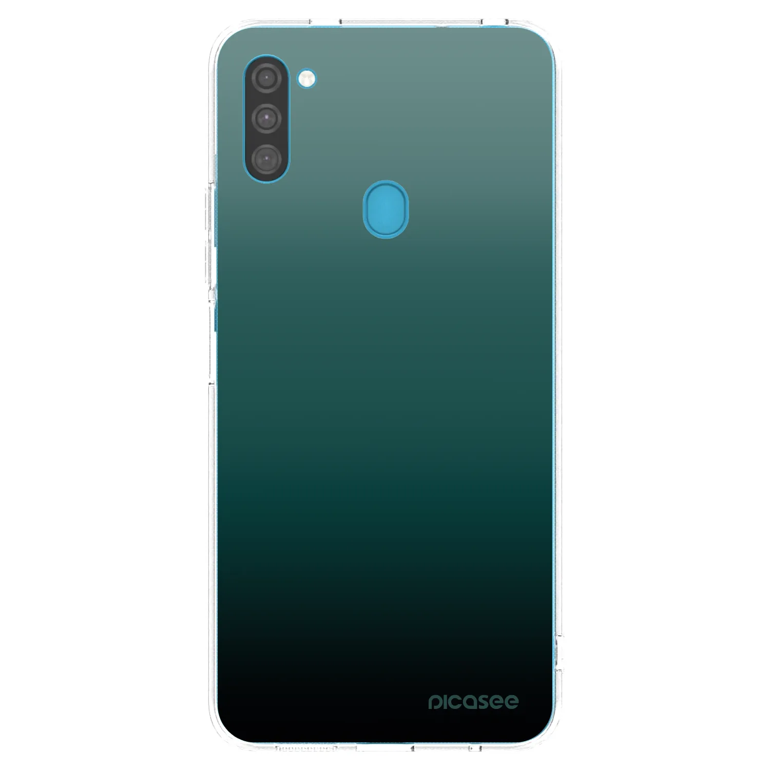 Picasee Samsung Galaxy M11 Hülle - Transparentes Silikon - Verdant Fade