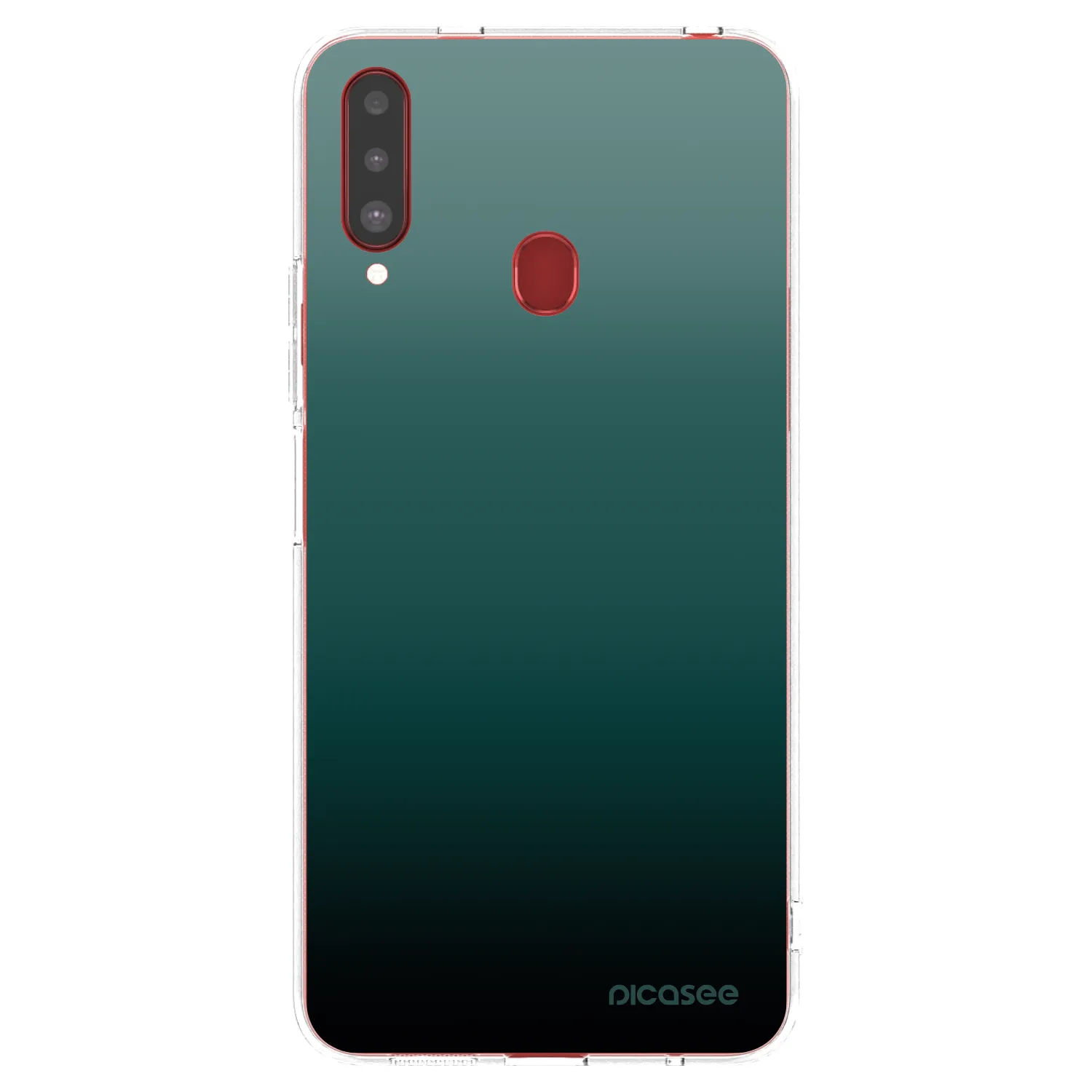Picasee Samsung Galaxy A20s Hülle - Transparentes Silikon - Verdant Fade
