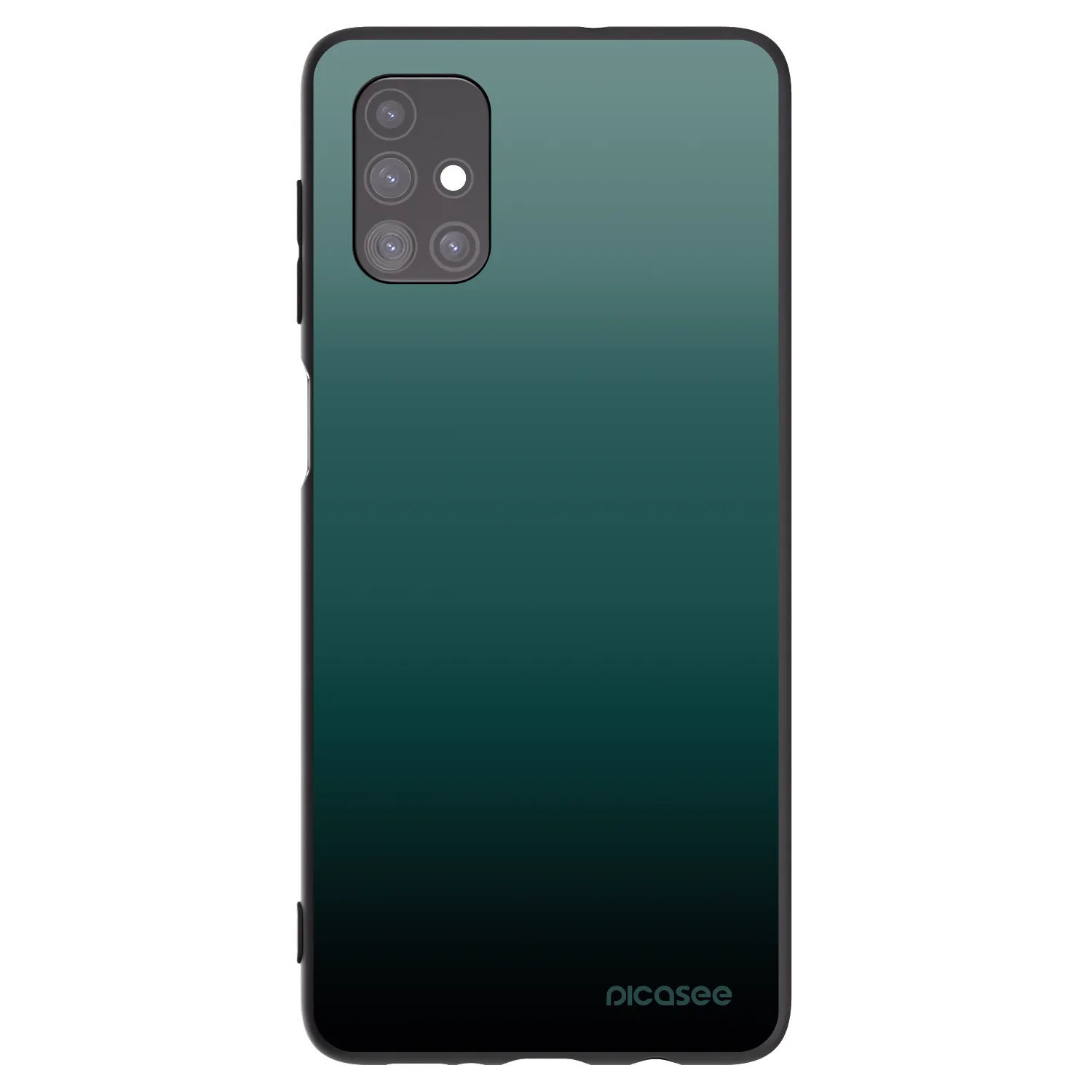 Picasee Samsung Galaxy M51 M515F Hülle - Schwarzes Silikon - Verdant Fade