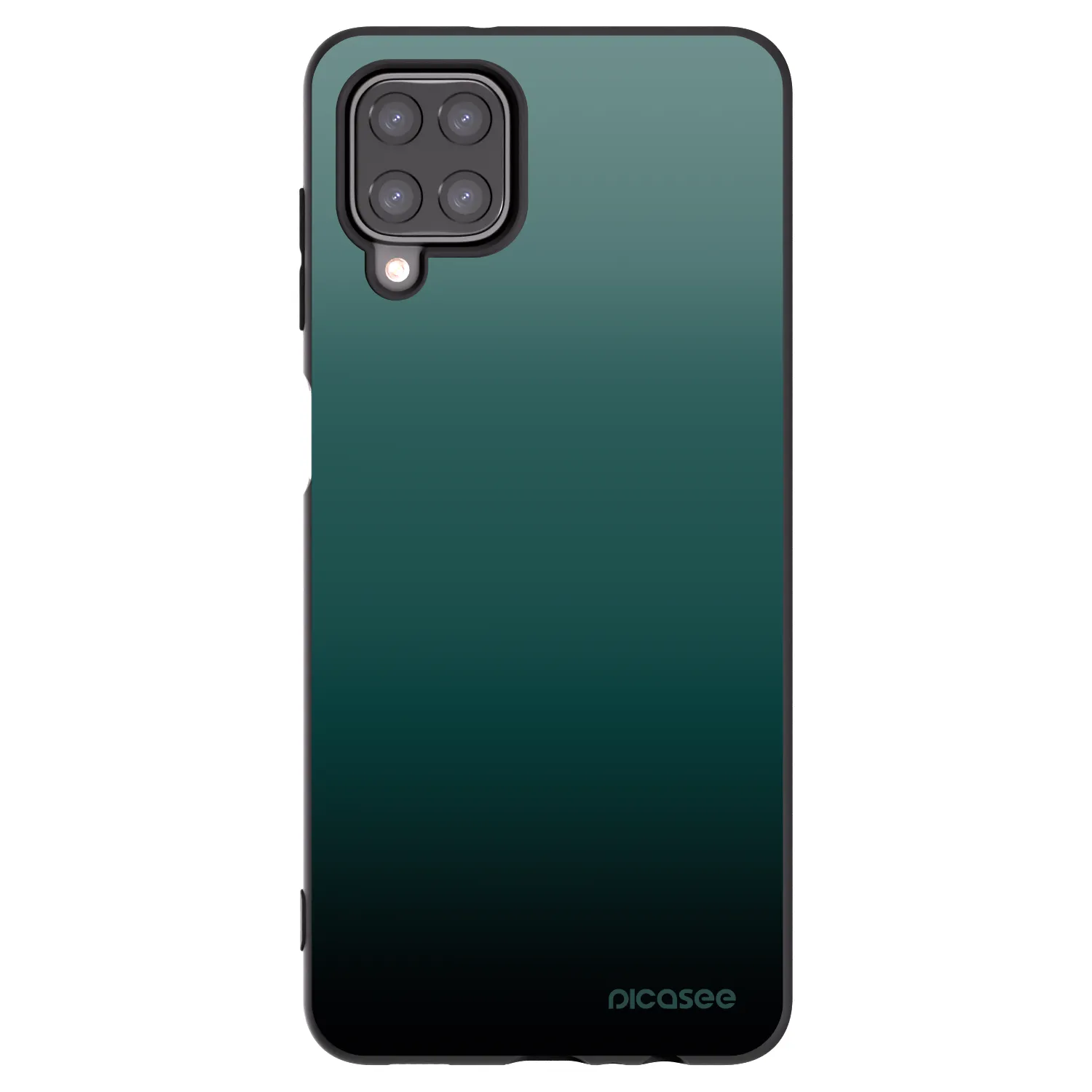 Picasee Samsung Galaxy A12 A125F Hülle - Schwarzes Silikon - Verdant Fade