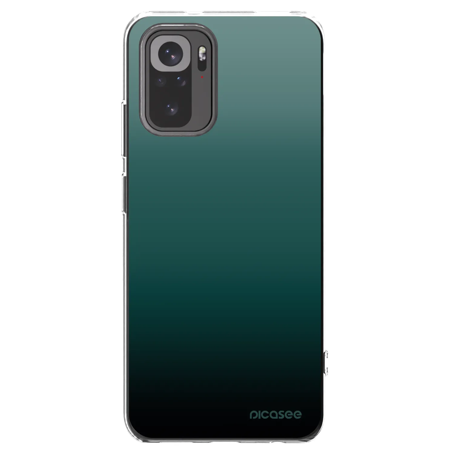 Picasee Xiaomi Redmi Note 10S Hülle - Transparentes Silikon - Verdant Fade