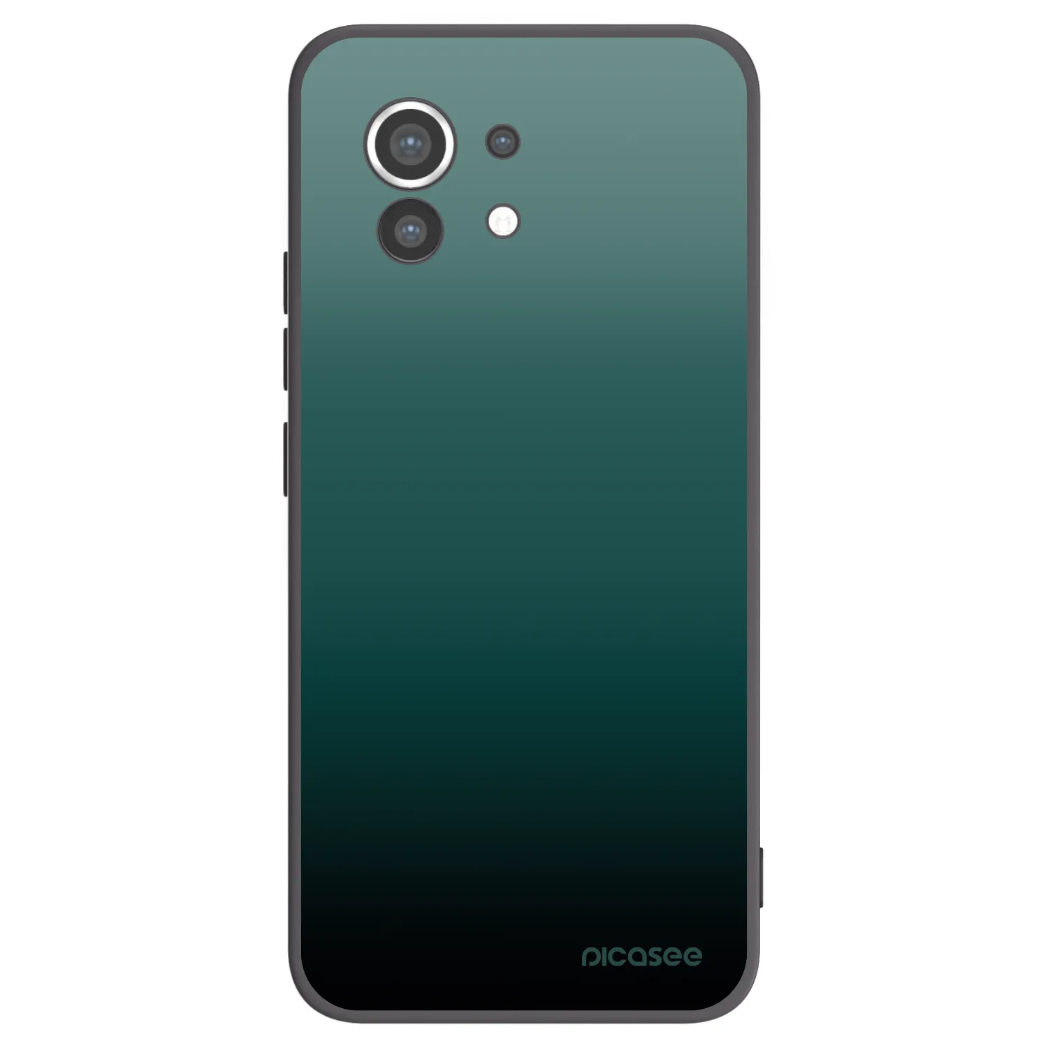 Picasee Xiaomi Mi 11 Hülle - Schwarzes Silikon - Verdant Fade