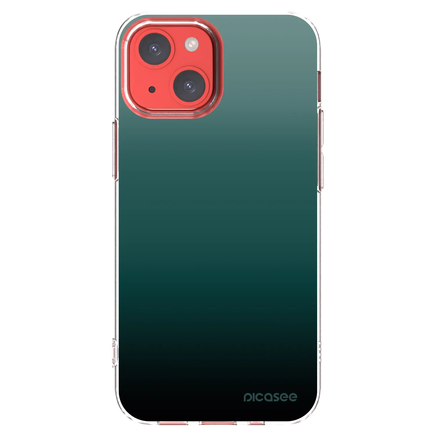 Picasee Apple iPhone 13 mini Hülle - Transparentes Silikon - Verdant Fade