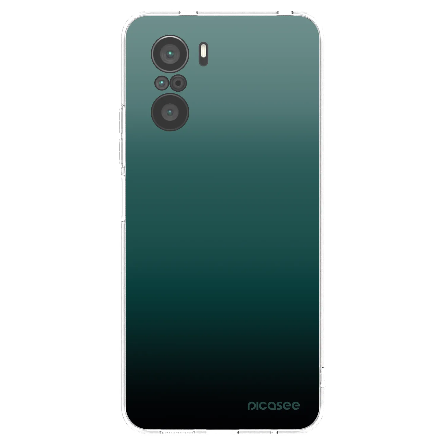 Picasee Xiaomi Poco F3 Hülle - Transparentes Silikon - Verdant Fade
