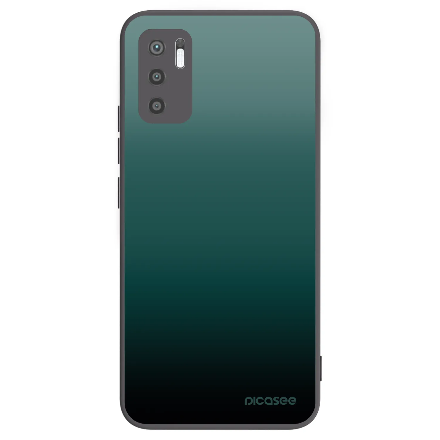 Picasee Xiaomi Redmi Note 10 5G Hülle - Schwarzes Silikon - Verdant Fade