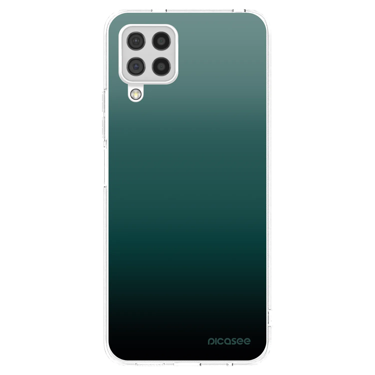 Picasee Samsung Galaxy A22 A225F 4G Hülle - Transparentes Silikon - Verdant Fade