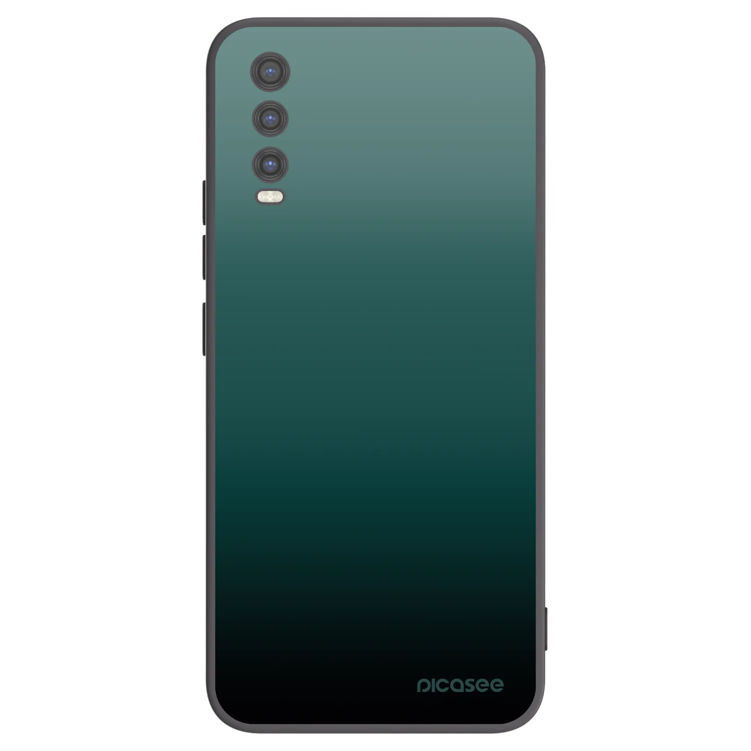 Picasee Vivo Y20s Hülle - Schwarzes Silikon - Verdant Fade