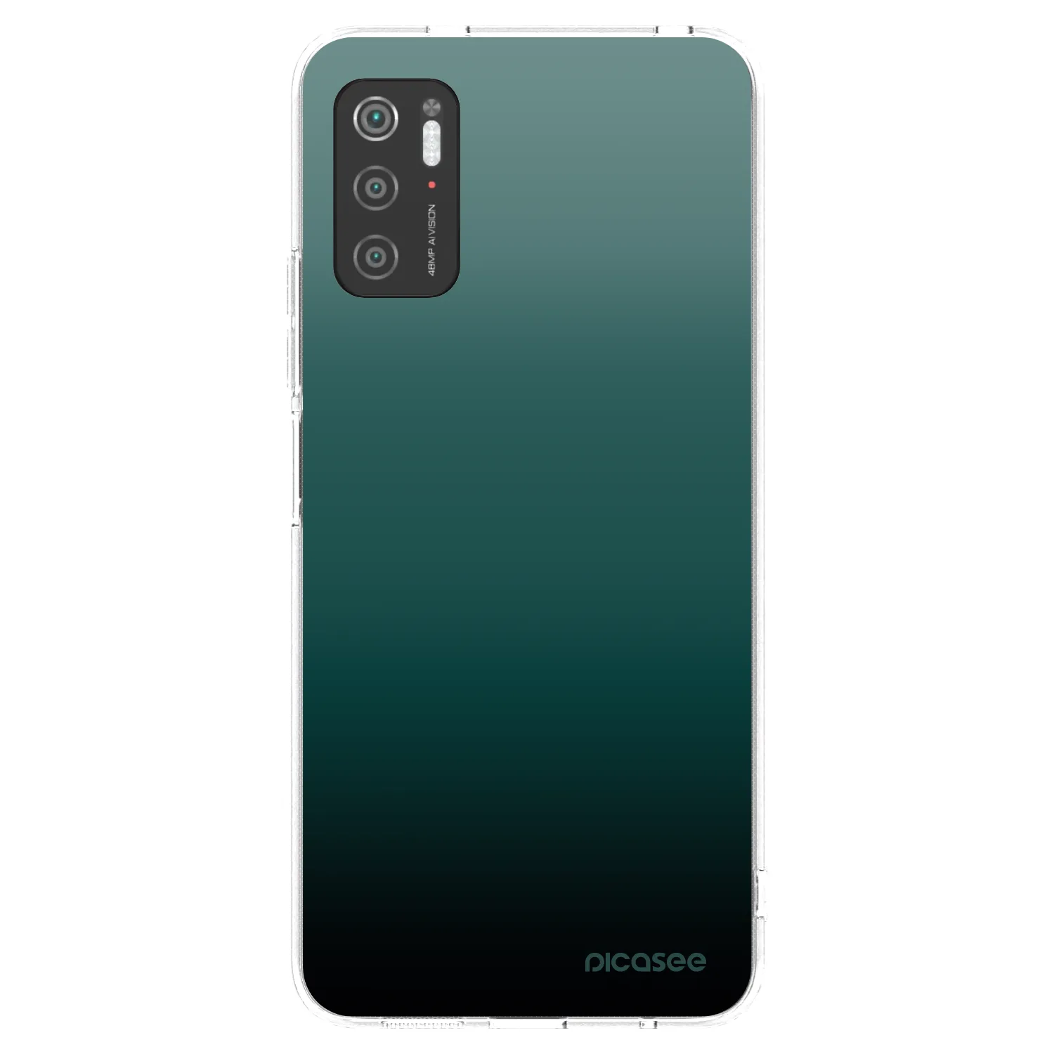 Picasee Xiaomi Poco M3 Pro 5G Hülle - Transparentes Silikon - Verdant Fade