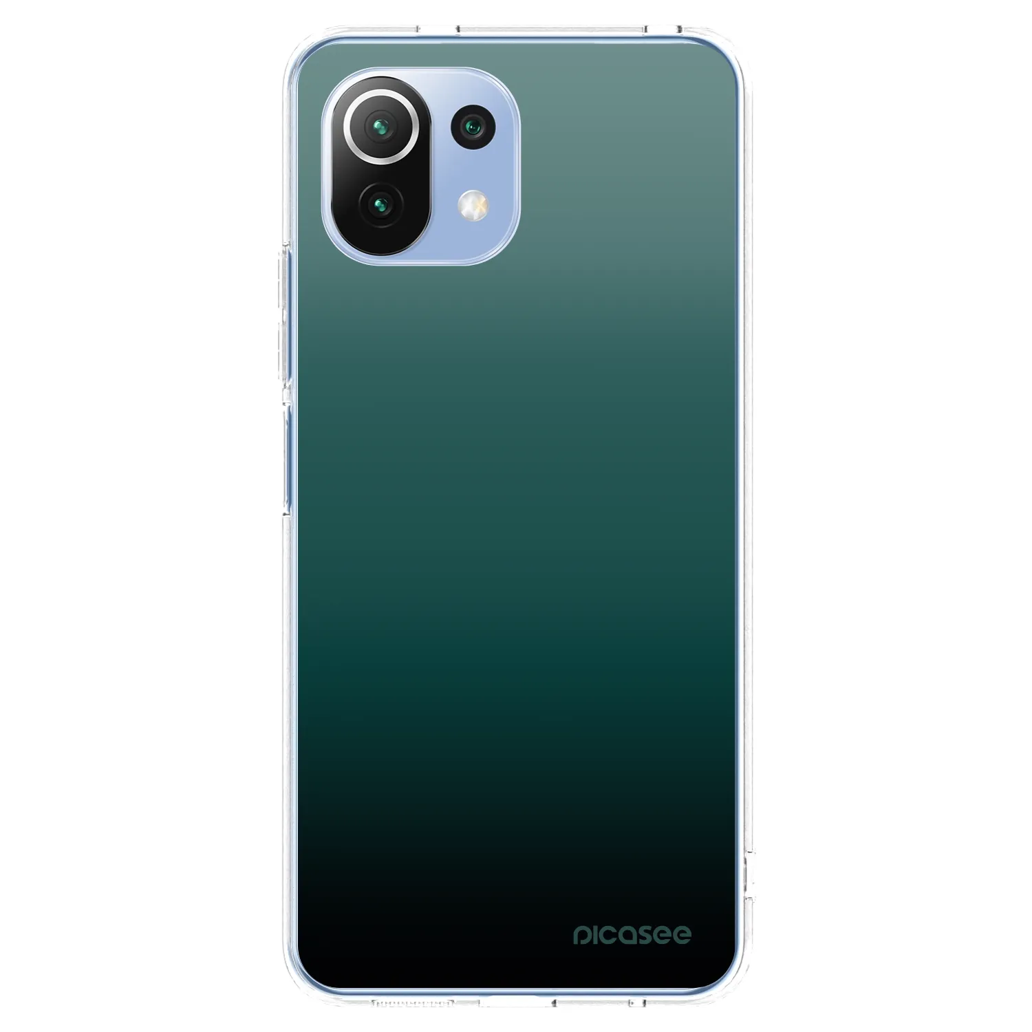 Picasee Xiaomi 11 Lite 5G NE Hülle - Transparentes Silikon - Verdant Fade