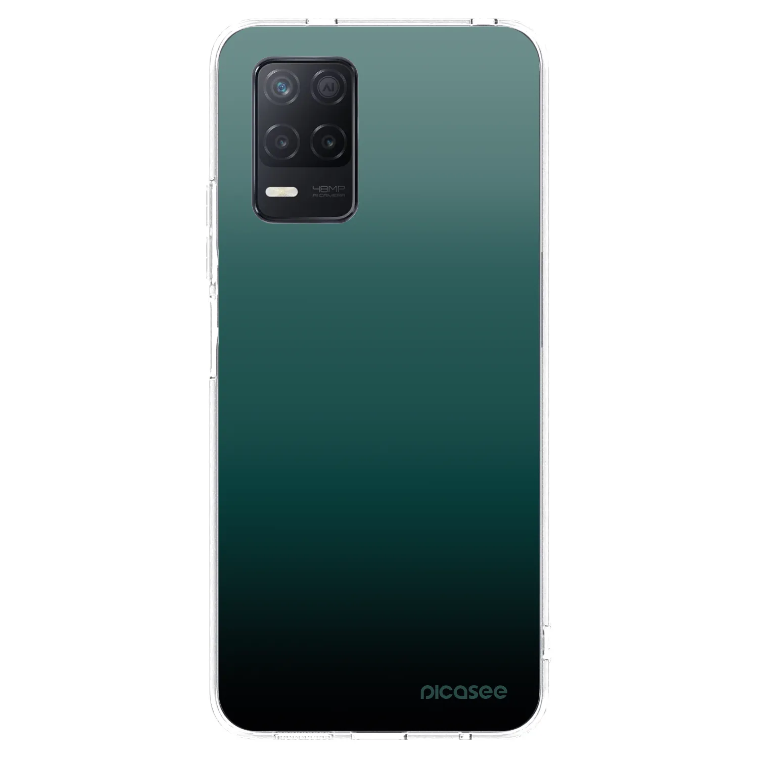 Picasee Realme 8 5G Hülle - Transparentes Silikon - Verdant Fade