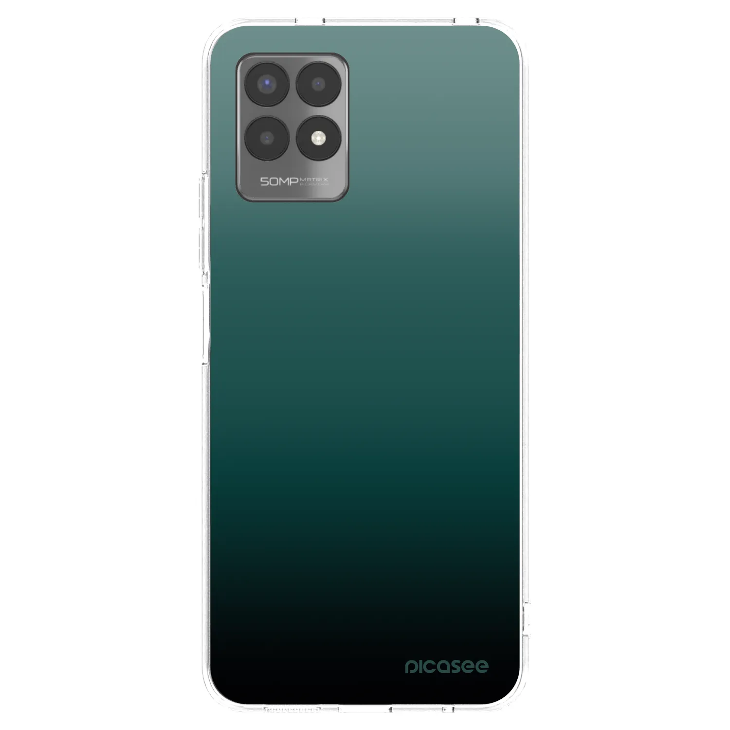 Picasee Realme 8i Hülle - Transparentes Silikon - Verdant Fade