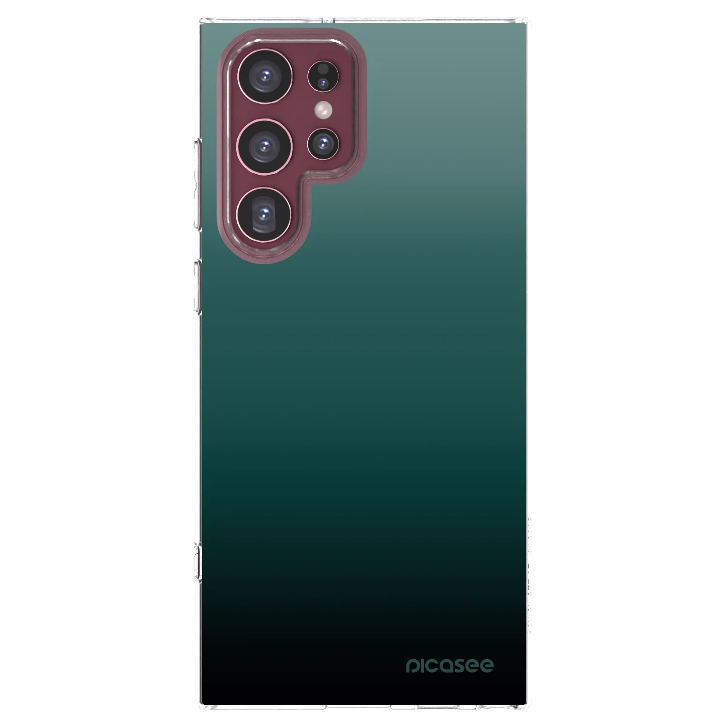 Picasee Samsung Galaxy S22 Ultra 5G Hülle - Transparentes Silikon - Verdant Fade