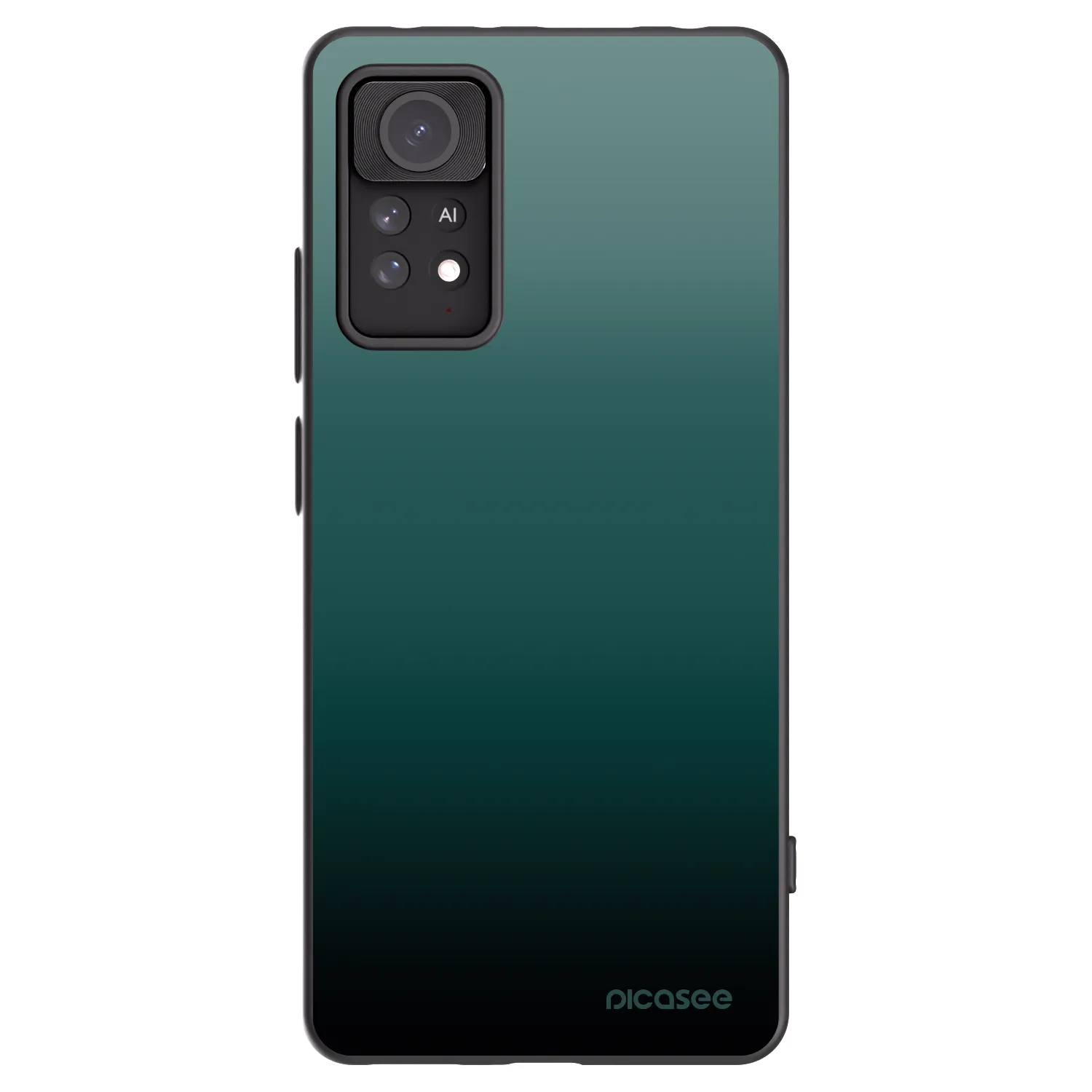 Picasee Xiaomi Redmi Note 11 Pro 5G Hülle - Schwarzes Silikon - Verdant Fade