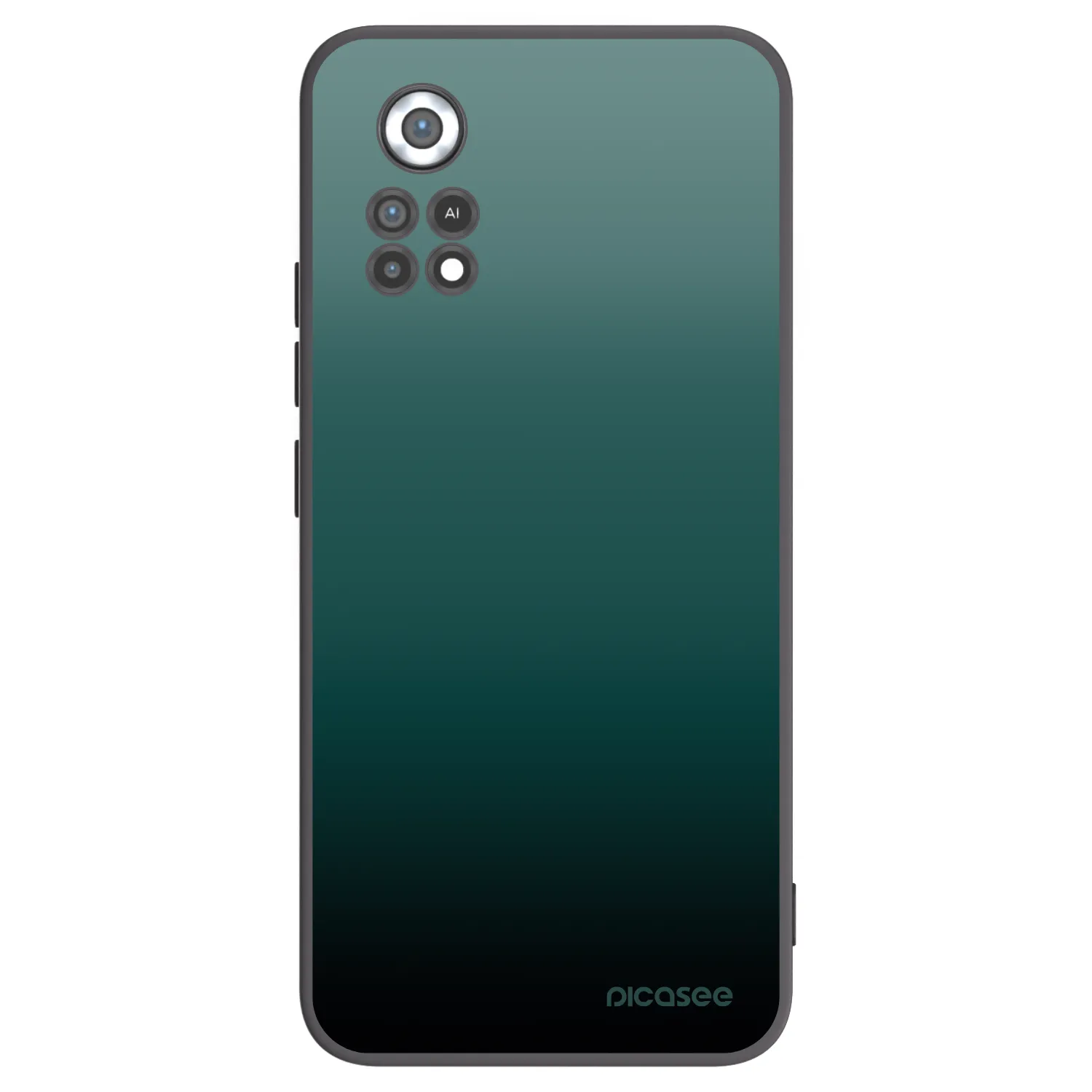 Picasee Xiaomi Poco X4 Pro 5G Hülle - Schwarzes Silikon - Verdant Fade