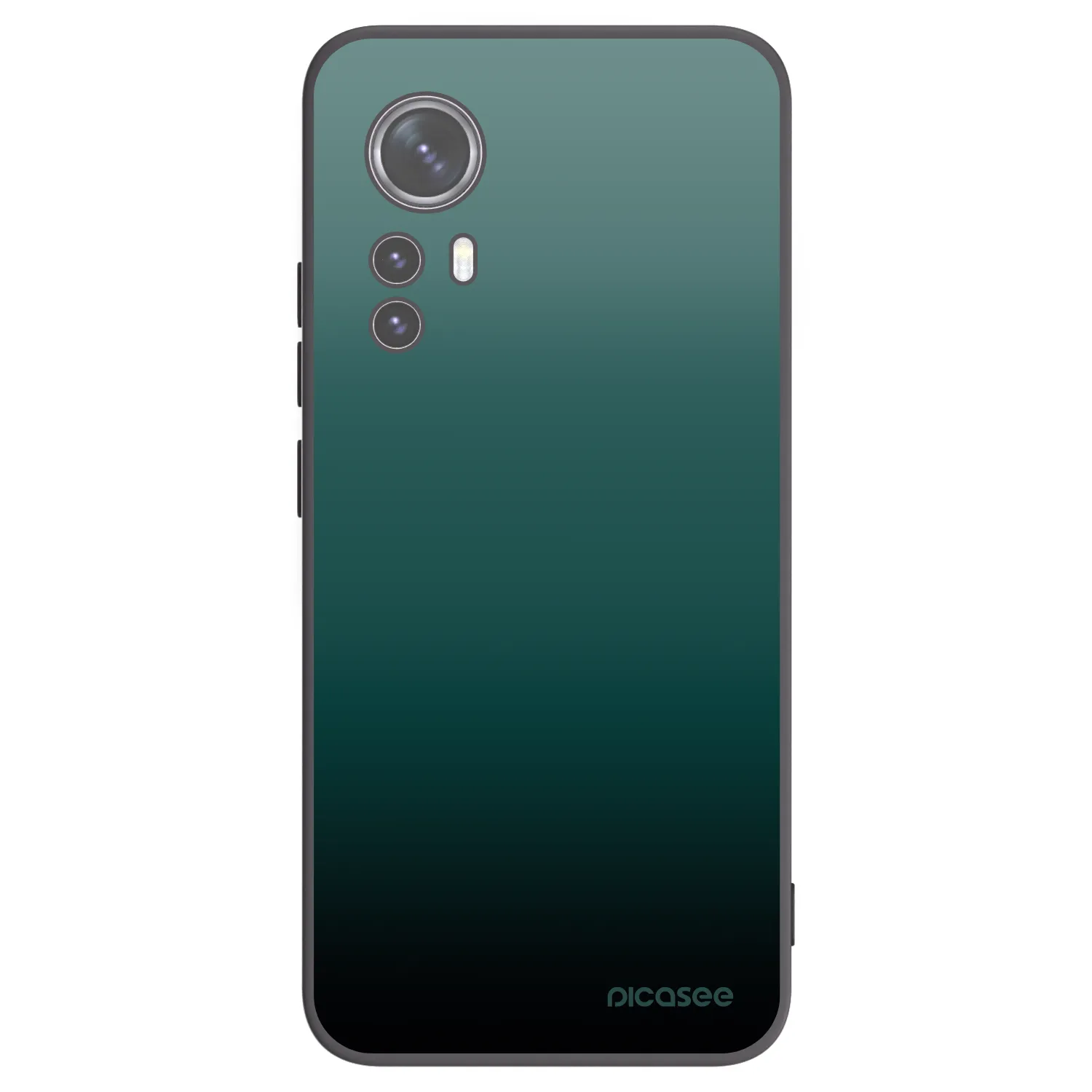 Picasee Xiaomi 12 Hülle - Schwarzes Silikon - Verdant Fade