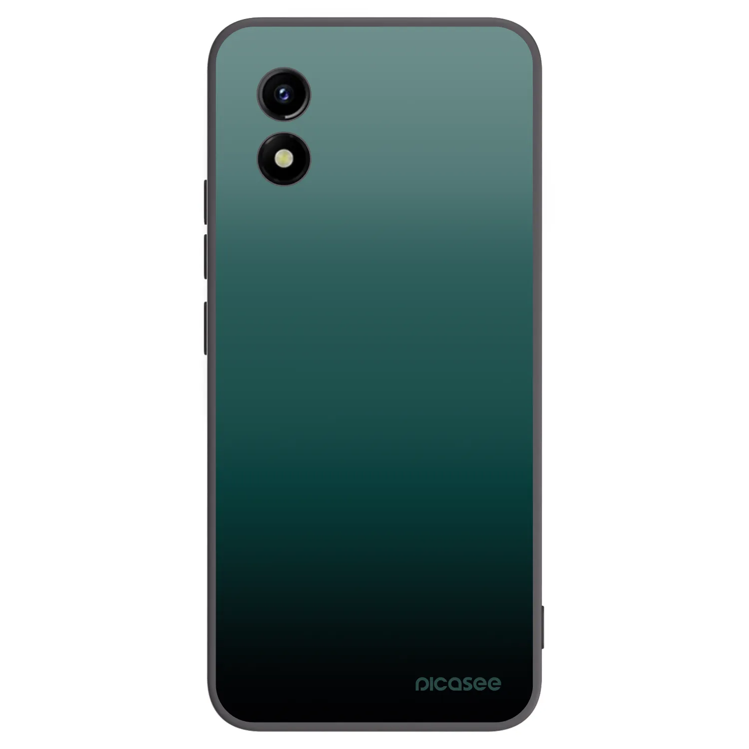 Picasee Vivo Y01 Hülle - Schwarzes Silikon - Verdant Fade