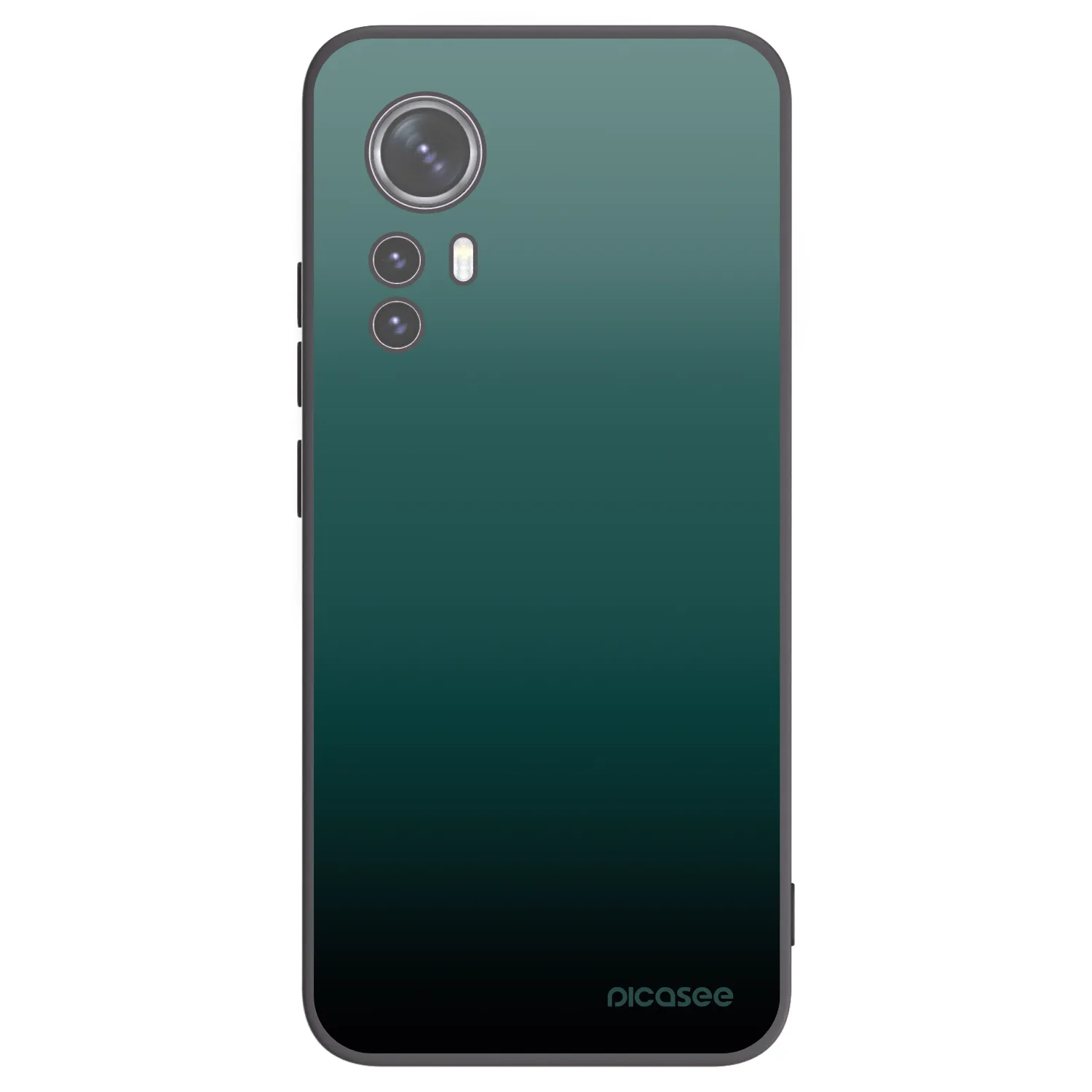 Picasee Xiaomi 12X Hülle - Schwarzes Silikon - Verdant Fade