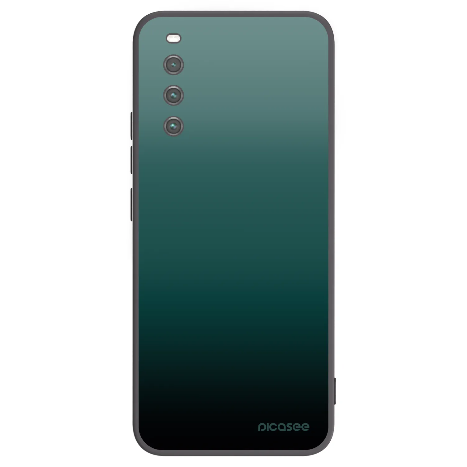 Picasee Sony Xperia 10 IV 5G Hülle - Schwarzes Silikon - Verdant Fade